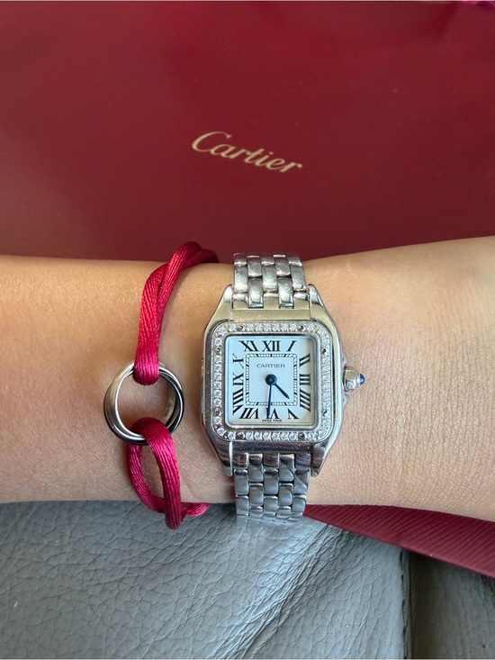 Cartier Accessories - Cartier Panthère de Cartier Quartz Watch Stainless Steel with Diamond Bezel 22